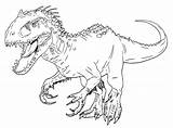 Rex Jurassic Indominus Indoraptor Printable Ausmalbilder Coloringhome Colorare Colouring Dinosaurier Dinossauro Gratuitamente Malvorlagen A4 Imprima Wonder sketch template