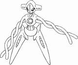 Deoxys Forme Dialga Zygarde Colorier Kleurplaten Pokémon sketch template