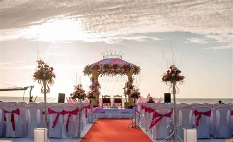 blue bay beach resort chennai marriage venues beach  wedding
