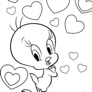 floral tweety bird coloring page kids play color