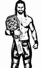 Cartonionline Seth Rollins Dean Wrestling Asd5 Ambrose sketch template