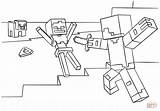 Minecraft Coloring Armor Pages Steve Diamond Printable Getcolorings Color sketch template