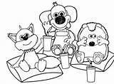 Timmy Time Drink Together Coloring Friends sketch template