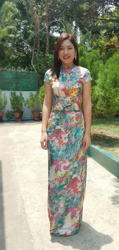 Pin By Saung Nge On Myanmar Dress Myanmar Dress Design