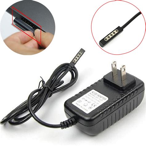 plug charger adapter  microsoft surface windows rt ac power travel wall charger  tablet