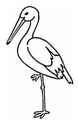 Stork January sketch template