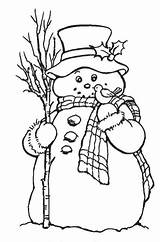 Snowman Colorier Stampendous Cling Franticstamper sketch template