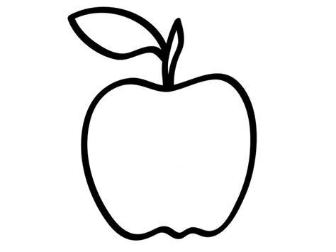 coloring apple clipart   apple coloring page clipart