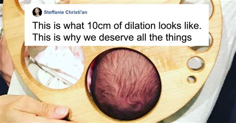this dilation chart shows what a woman s body has to go through