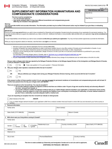 2020 2022 Form Canada Imm 5283 E Fill Online Printable Fillable
