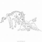 Lyria Onchao Xcolorings Unicorns sketch template