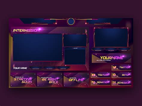 overwatch stream overlay template  ovoz graphics