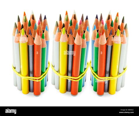 bundles  colour pencils stock photo alamy
