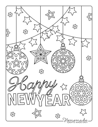 year colouring pages    year  update
