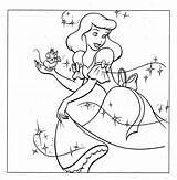 Cinderella Coloring Pages Princess Disney Printable sketch template