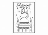 Eid Coloring Adha Al Card Pages Islam Templates Cards Colour Happy Kids Report Colouring Greeting Crafts Mubarak Holiday Familyholiday Make sketch template
