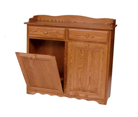 double trash bin  drawers amish valley products