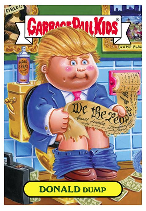 donald trump hillary clinton   presidential candidates    garbage pail kids