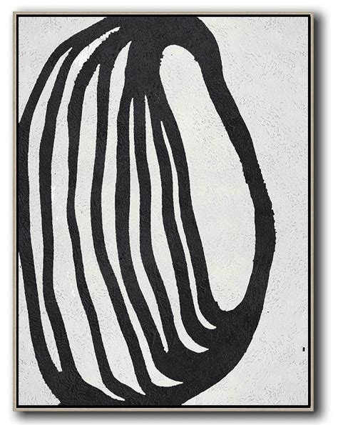 black  white minimal painting  canvasoriginal art  sale