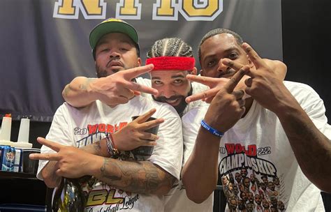 drake celebrates  chubbs winning  intramural basketball title