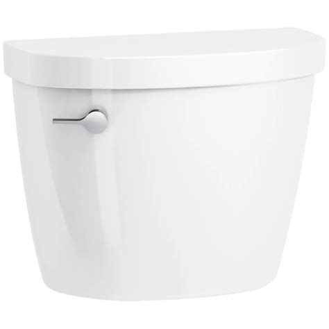 kohler cimarron white  gpf single flush toilet tank   toilet tanks department  lowescom