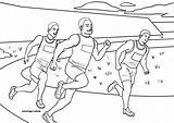 Laufen Leichtathletik Malvorlagen Wettkampf sketch template