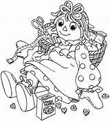 Raggedy Ann Coloring Andy Sewing Kit Pages Netart Sheets Colouring Print Drawings Color Choose Board Book Girls sketch template