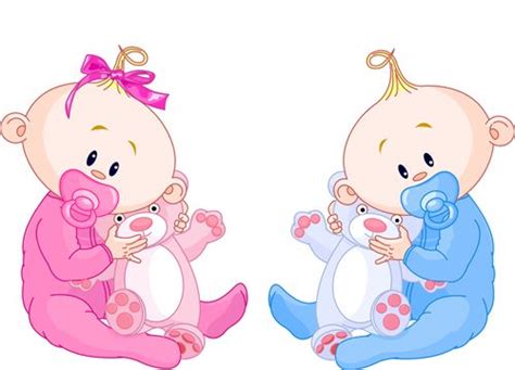 cartoon cute baby vector illustration  baby vector twin babies twin baby girls