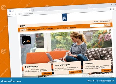 digid website homepage digital identification   dutch government holland  editorial