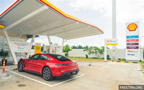 shell recharge ev fast charging tested  malaysia  kw  dc power