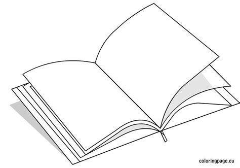 open book coloring page coloring page