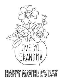 printable mothers day grandma cards create  print