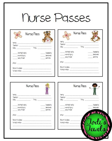 nurse passes nurse classroom teacher newsletter