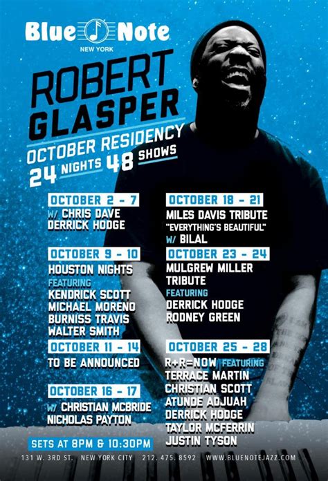 robert glasper announces month long blue note residency