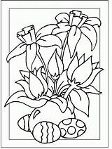 Easter Coloring Pages Religious Flowers Colouring Flower Print Ausmalbilder Sheets Ostern Värityskuvia Pääsiäinen Spring Lapsille Und Kids Värityskuva Lasten Color sketch template