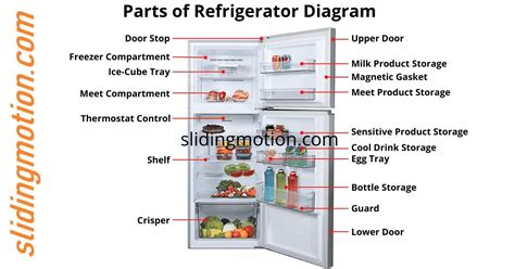 fundamental parts  refrigerator names function diagram