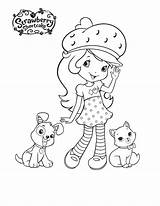 Strawberry Shortcake Coloring Pages Sheets Kids Printable Cartoon Print Colouring Cat Her Custard Bestcoloringpagesforkids Friends Da Colorare Fragolina Disegni Di sketch template