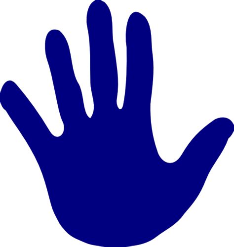 hand blue left clip art  clkercom vector clip art  royalty  public domain