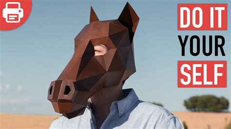 horse mask  paper  cardboard diy printable