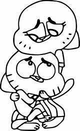 Gumball Watterson Nicole Wecoloringpage sketch template