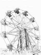 Sketch Ferris Wheel Drawing Sketches Drawings Wheels Templates Template Pencil Perspective Pad Watercolor Choose Board sketch template