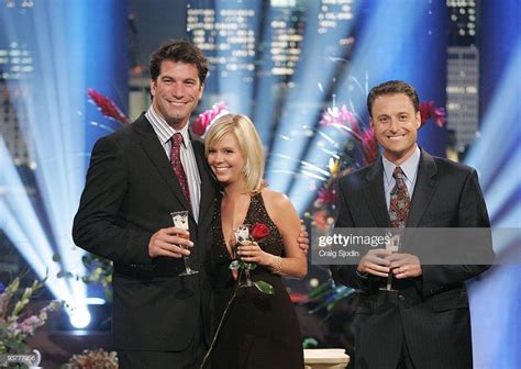 The Bachelor Season 7 Charlie Oconnell And Sarah Brice With Host Chris