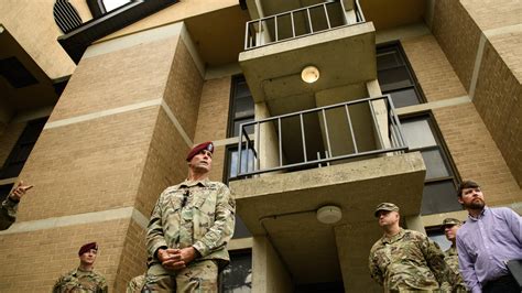 fort bragg shows barracks     soldiers  moving