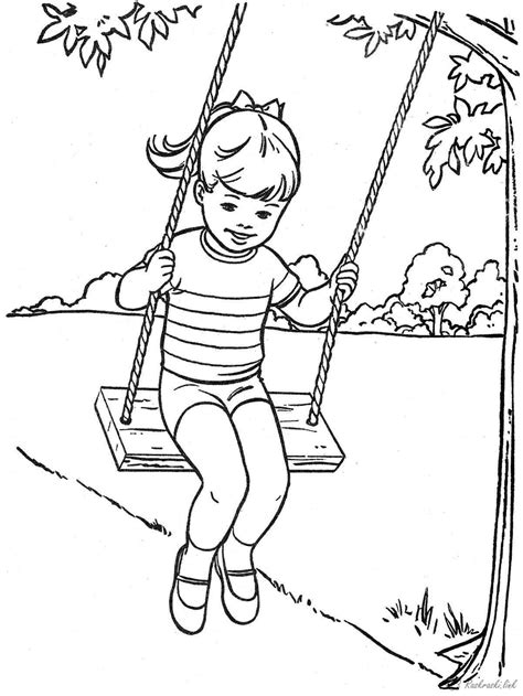 swing  coloring page  print coloring home