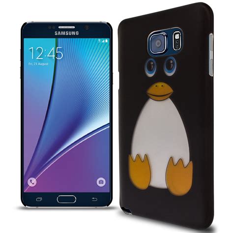 hard phone case  samsung galaxy note  cute penguin design slim  cover ebay