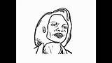Condoleezza Rice Draw Drawing Pencil Step Face sketch template