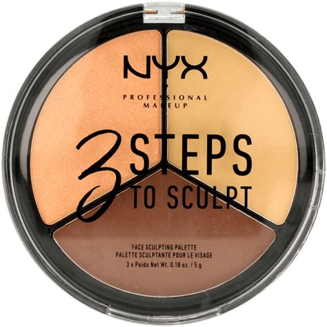 nyx professional makeup paleta  konturowania nr  medium
