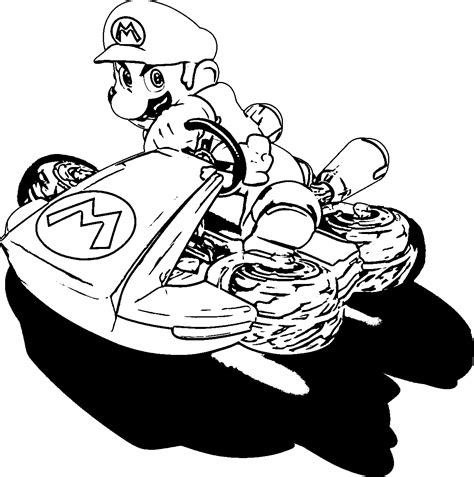 mario kart  colouring picture quality coloring page coloring home