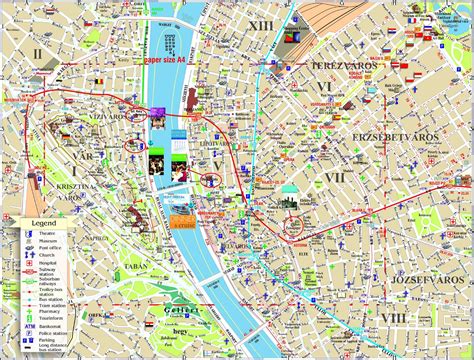 gratis budapest stadtplan mit sehenswuerdigkeiten zum  planative