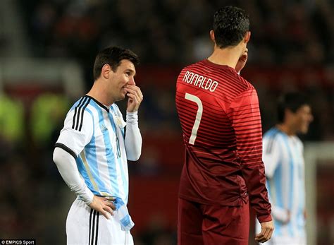 Cristiano Ronaldo And Lionel Messi Go To Battle For
